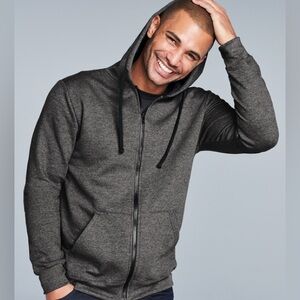 Old Navy Men's Heather Gray Zip-Up Sweater